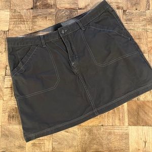 Gray cargo type mini skirt, Patagonia